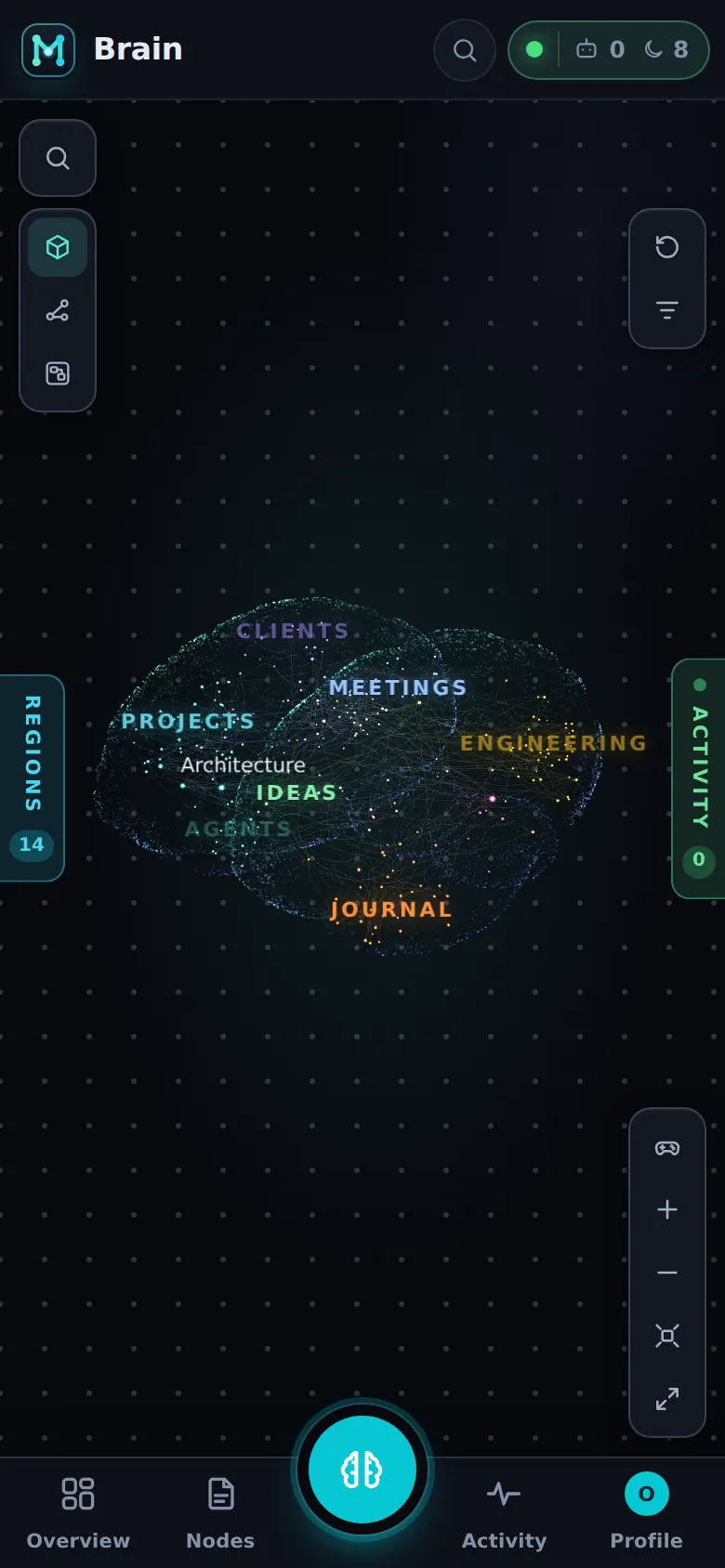 Memora brain on a phone