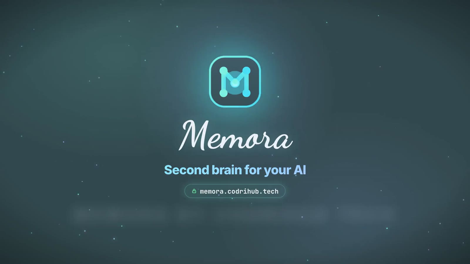 Memora film: end card with the Memora mark